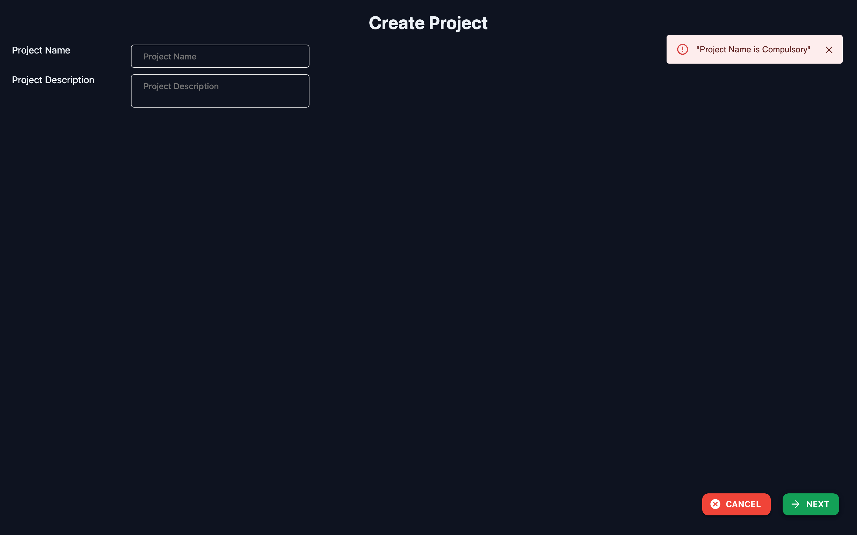 Add users during project creation