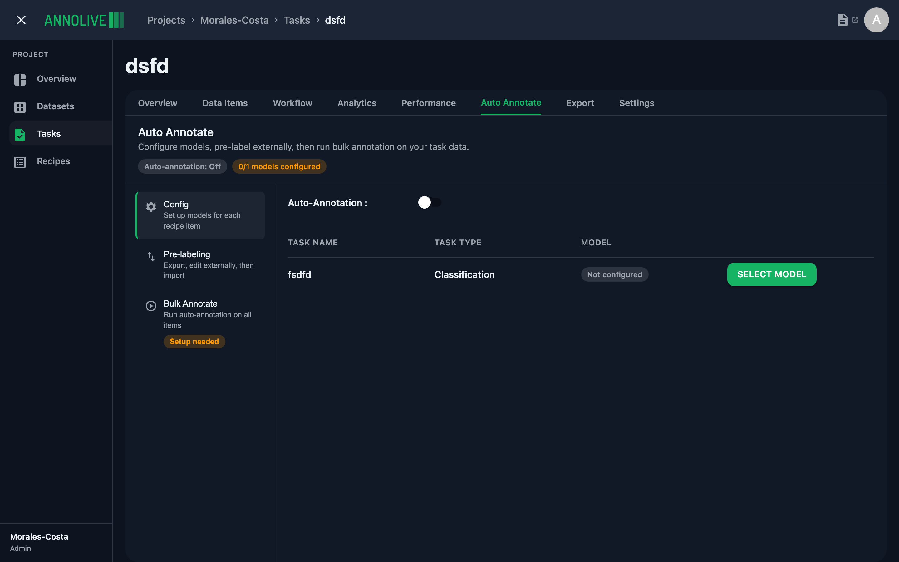 Auto Annotate Config