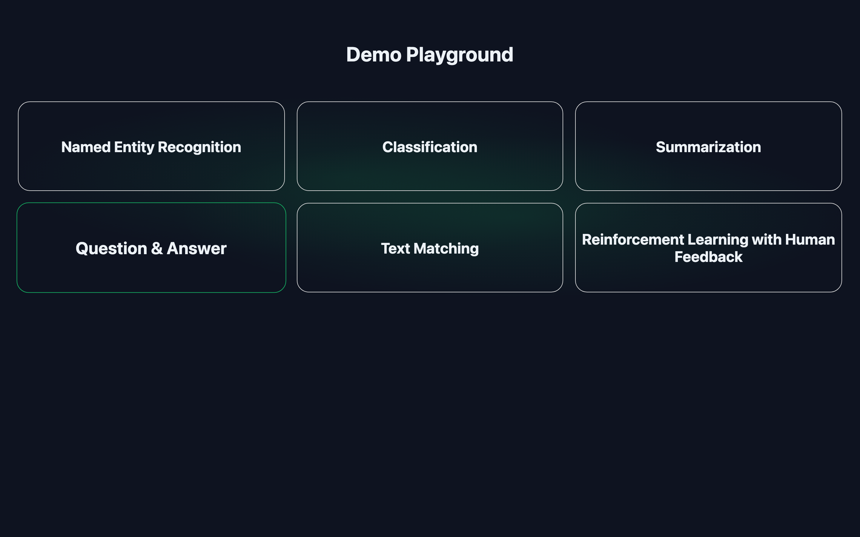 Demo Playground