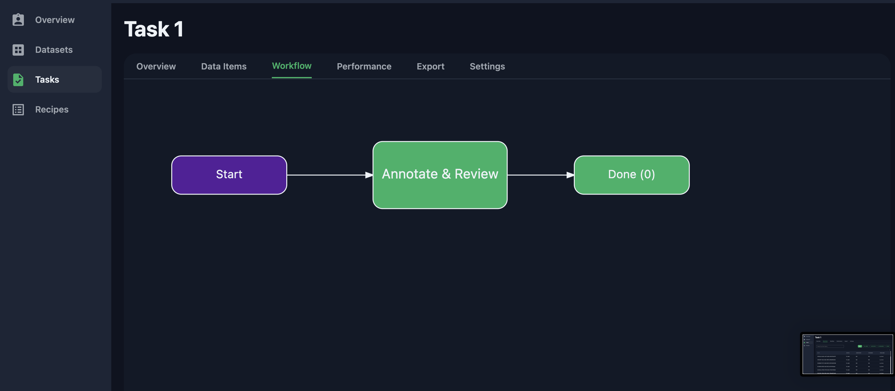 Workflow Home